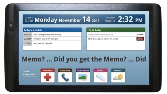 Memo Touch, tablet diseñada para personas mayores con memoria de corto plazo